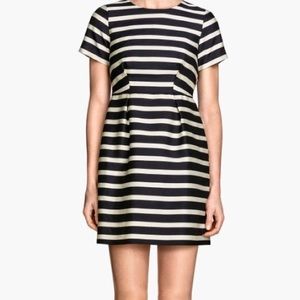 {H&M} Striped Dress, Fitted